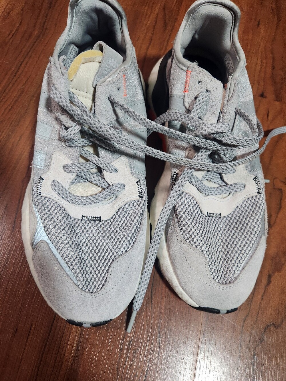 Womens Grey Athletic Sneakers - Adidas